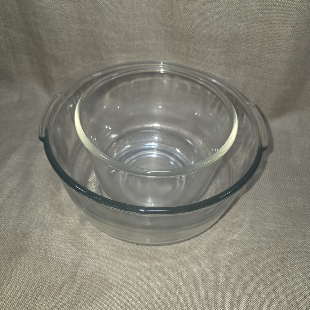 Sunbeam 6.5" and 9" Glass MIXING BOWLS for Sunbeam Mixmaster Stand Mixer Vintage